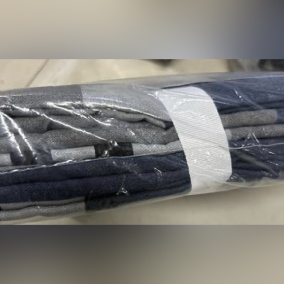 Nautica Rendon Cotton Grey Duvet Cover Set Queen - Picture 6 of 7